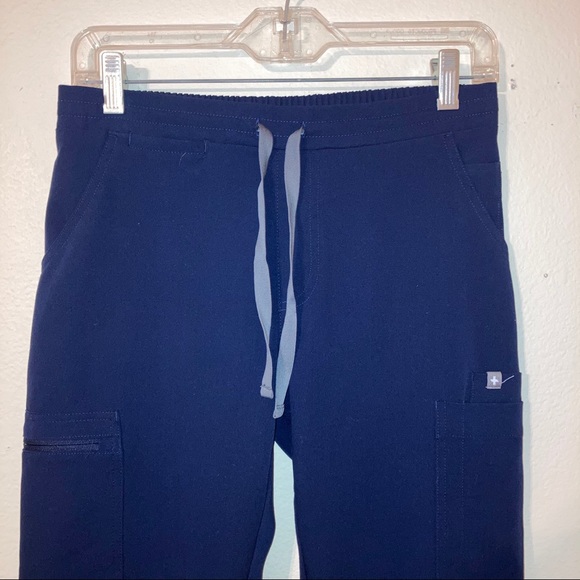 Figs Pants - Figs Yola Scrub Navy Pants